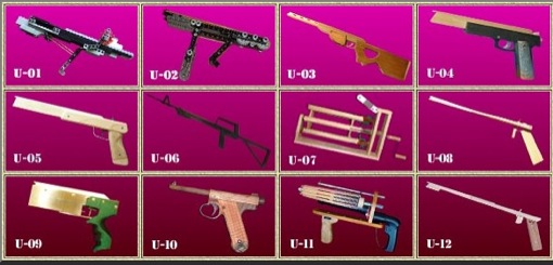 Pistola gomas